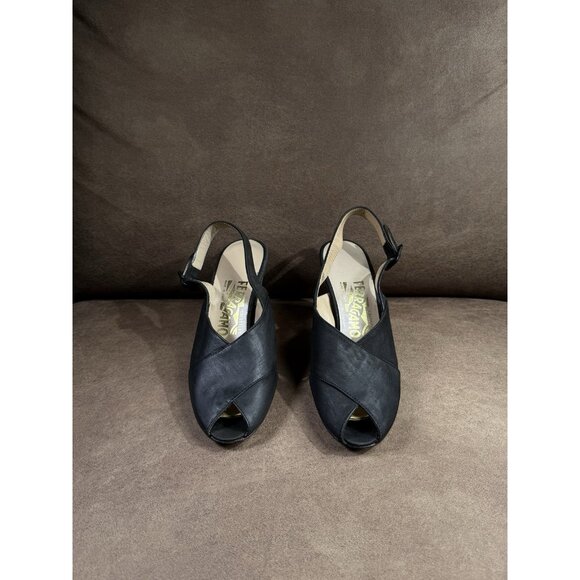 Salvatore Ferragamo Women’s Sling Back Shoes Size 6/ Made in Italy - Picture 2 of 8